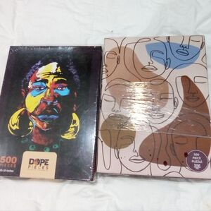 Jigsaw Puzzle Set - Vibrant Multicolor and Earth Tones